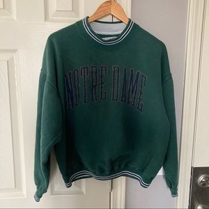 Vintage Green University of Notre Dame Crewneck